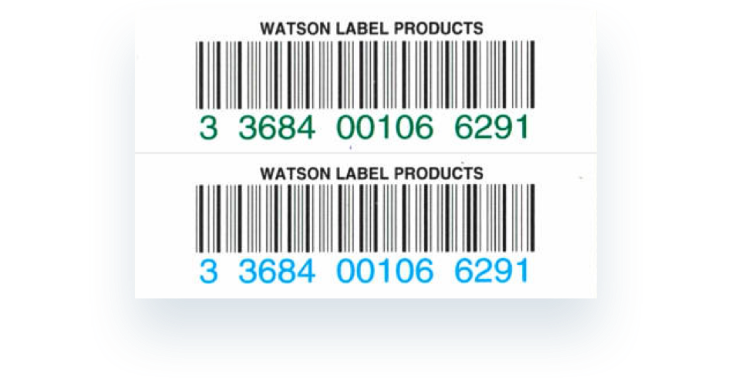 Two Ups Library Barcode Label