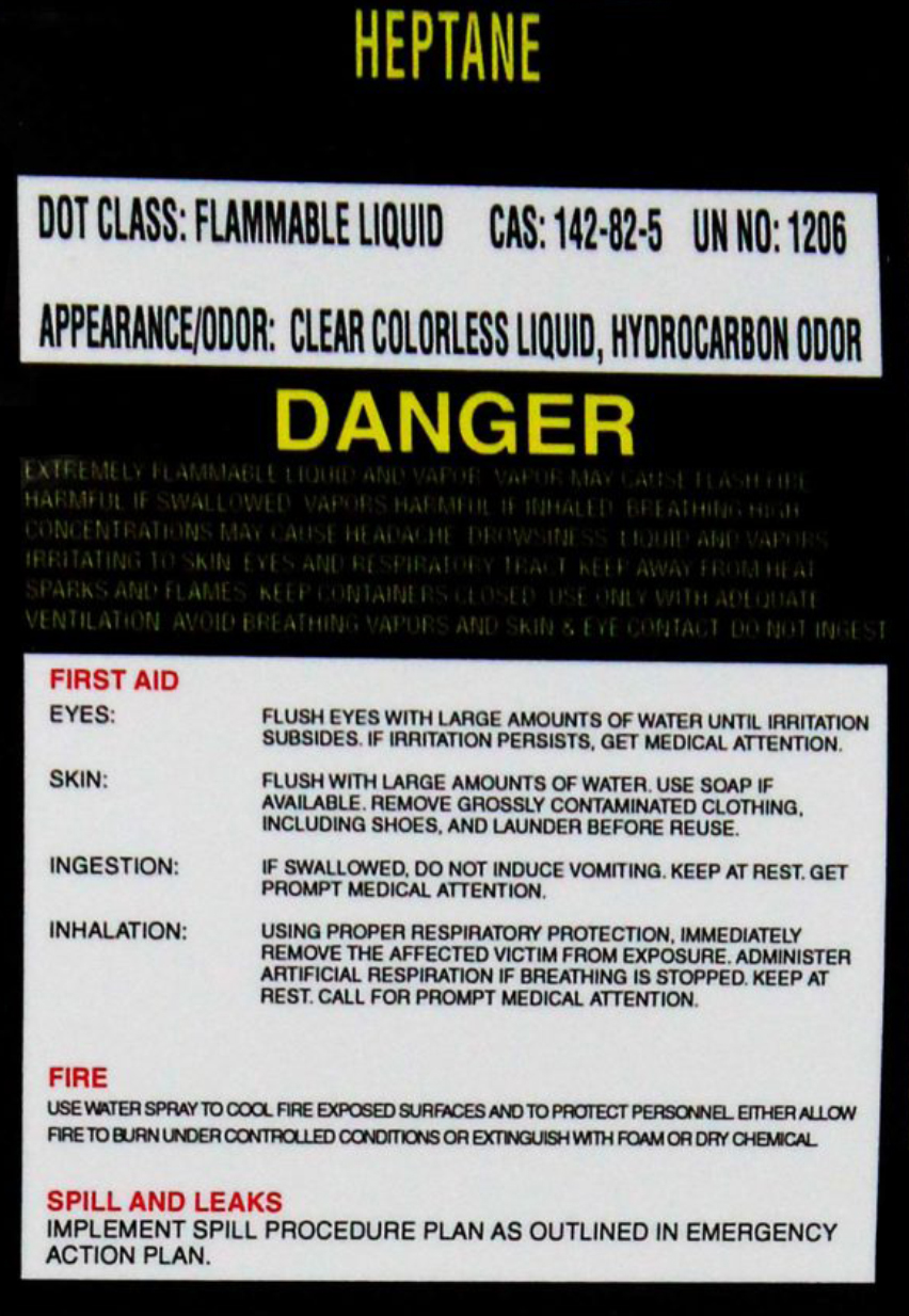 Hazardous Materials Labels