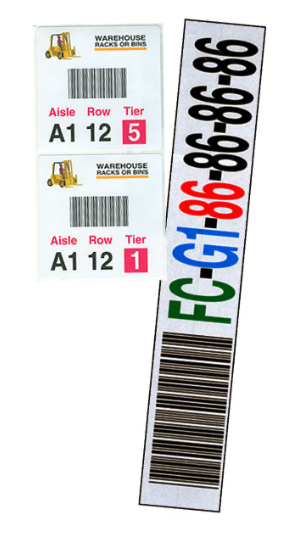 Warehouse Rack Labels