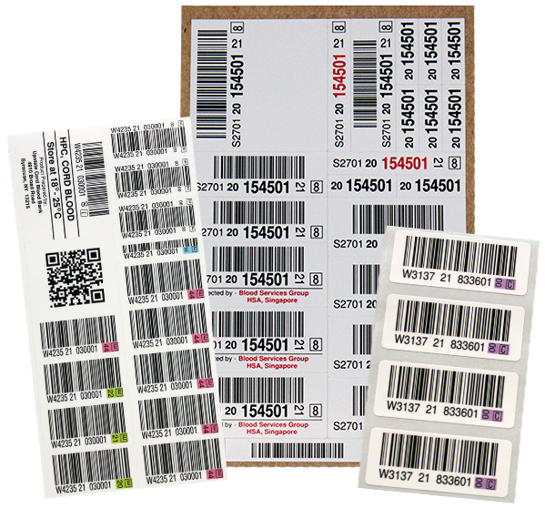 Pre Printed Blood Bag Labels & ISBT 128 Barcodes | Watson Label