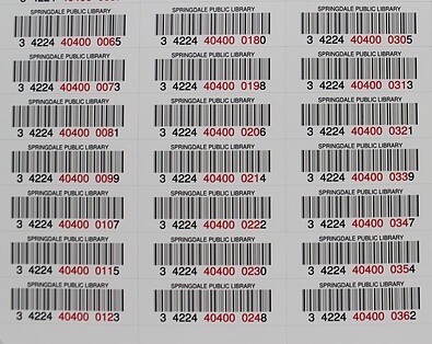 Library Barcode Labels