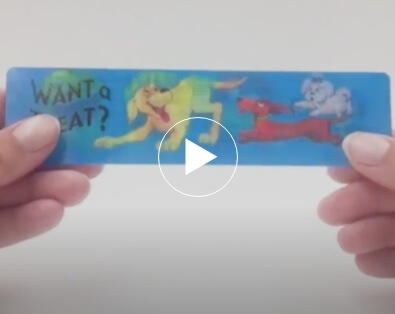 Video of Lenticular Printed Bookmark